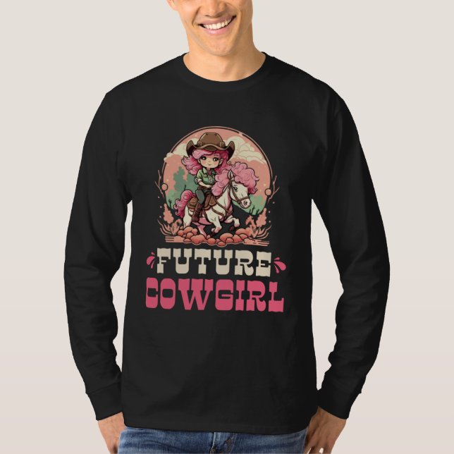 Future Cowgirl Toddler Rodeo Girl Kids T-Shirt (Front)