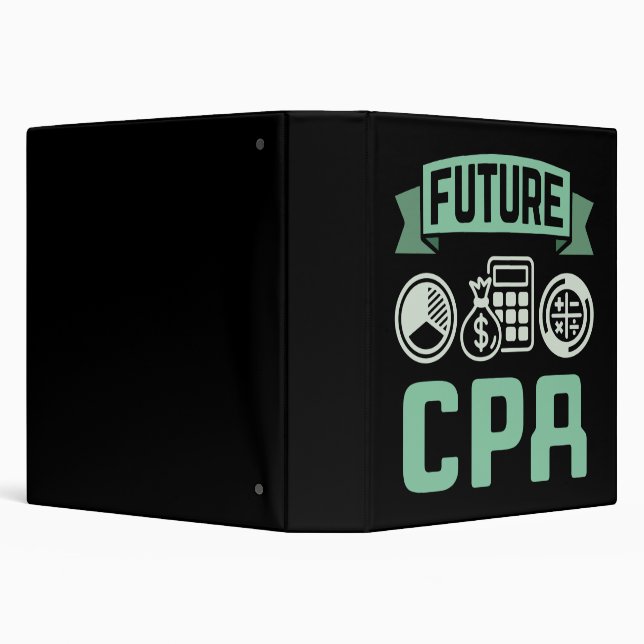 Future CPA Accountant  3 Ring Binder (Background)
