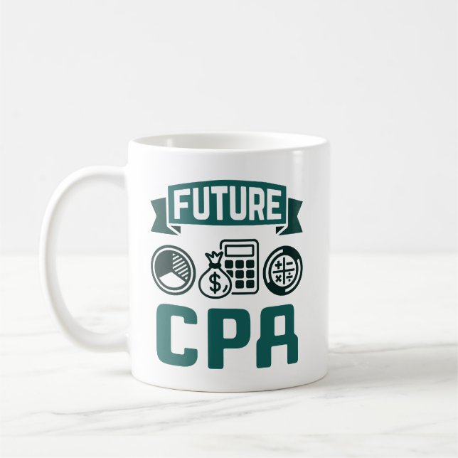 Future CPA Accounting Graduation Coffee Mug (Left)