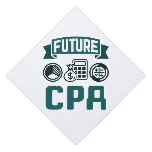 Future CPA Accounting Graduation Graduation Cap Topper
