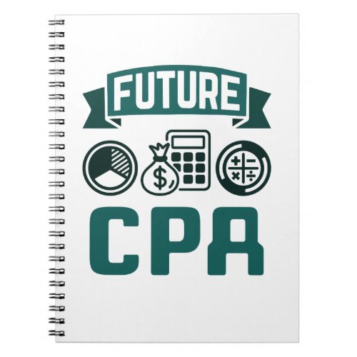 Future CPA Accounting Graduation Notebook