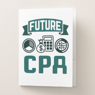 Future CPA Accounting Graduation Pocket Folder