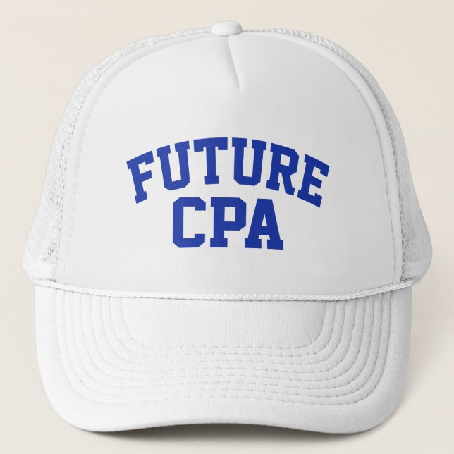 Future CPA Future Accountant Trucker Hat (Front)