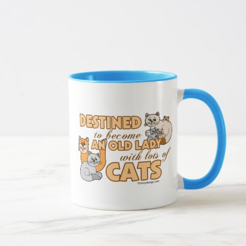 Future Crazy Cat Lady Funny Saying Design Mug