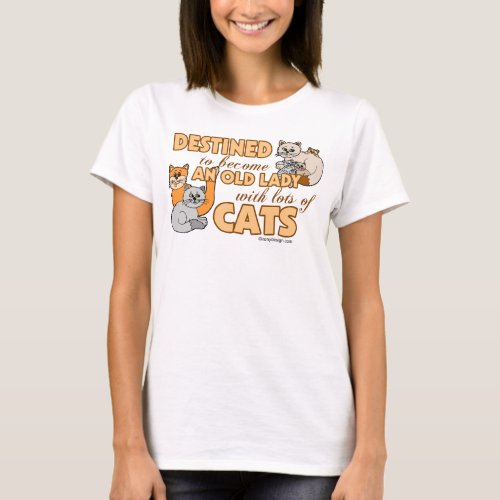 Future Crazy Cat Lady Funny Saying Design T_Shirt