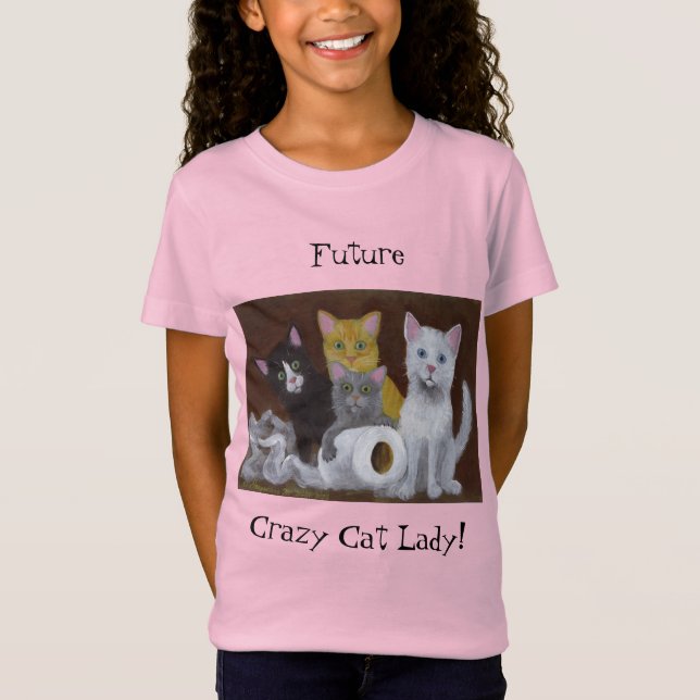 Future Crazy Cat Lady T-Shirt (Front)
