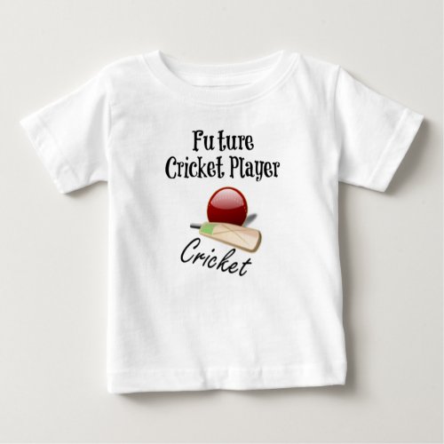 Future Cricket Player Baby T_Shirt