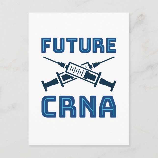 Future CRNA Nurse Anesthetist Postcard (Front)