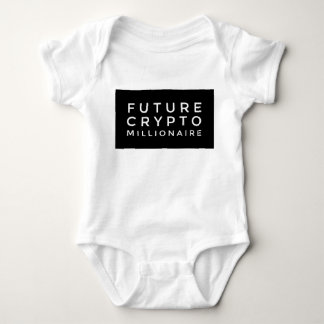Future Crypto Millionaire Baby Big Block Design Bodysuit
