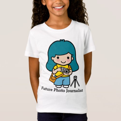 Future Cute girl Photographer  Photo Journalist T_Shirt