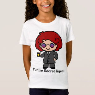 Future Cute Secret Agent Girl T-Shirt