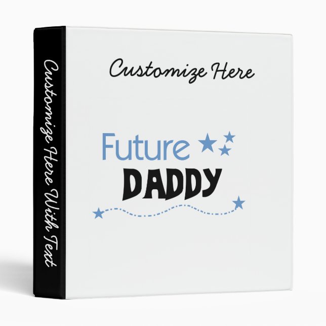 Future Daddy Gifts 3 Ring Binder (Front/Spine)