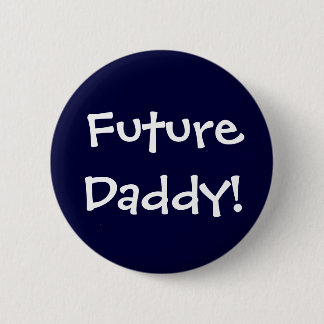 Dad To Be Celebration Button - Gold Glitter Satin Badge For Baby Showers