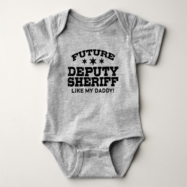 Future Deputy Sheriff Baby Bodysuit (Front)