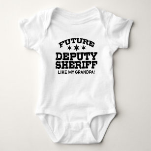 Future Deputy Sheriff Like My Grandpa Baby Bodysuit