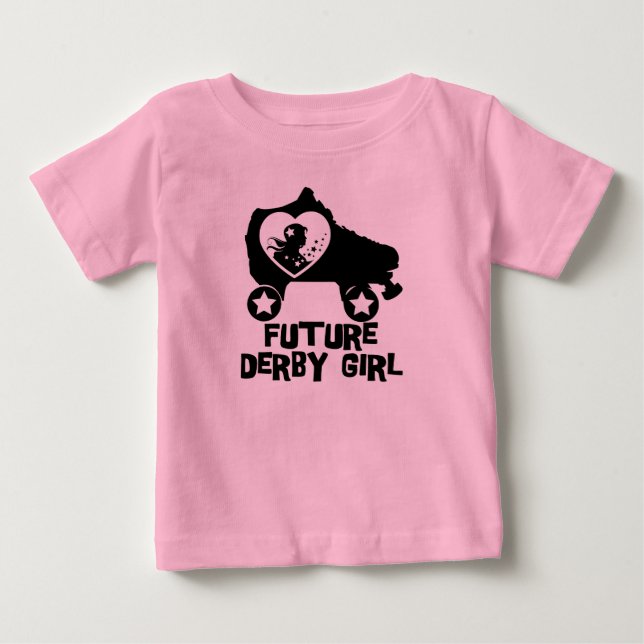 Future Derby Girl, Roller Skating design for Kids Baby T-Shirt (Front)