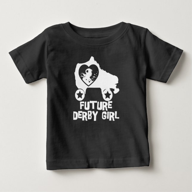 Future Derby Girl, Roller Skating design for Kids Baby T-Shirt (Front)