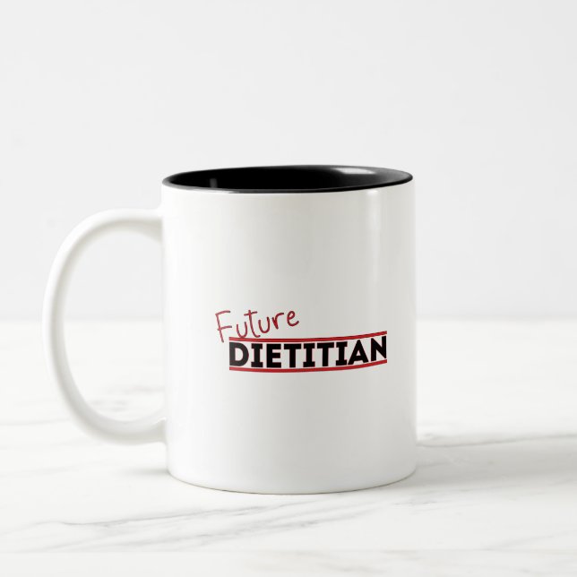 Future Dietitian Two-Tone Coffee Mug (Left)