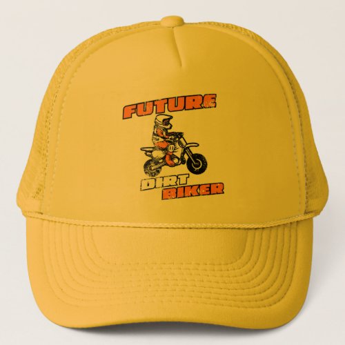 Future Dirt Biker Funny Motocross Gift for Kids Trucker Hat