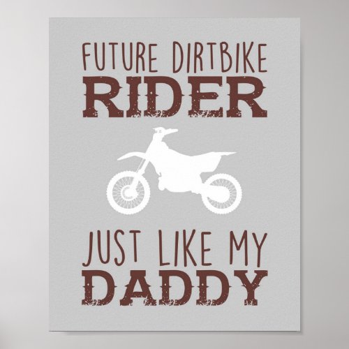 Future Dirtbike Rider Baby Boy Nursery Print