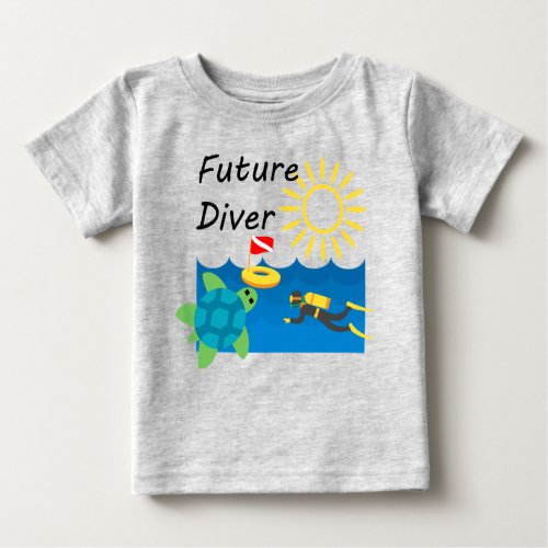 Future Diver Design _ Baby Fine Jersey T_Shirt