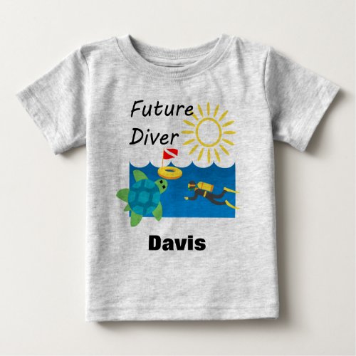 Future Diver Design _ Baby Fine Jersey T_Shirt