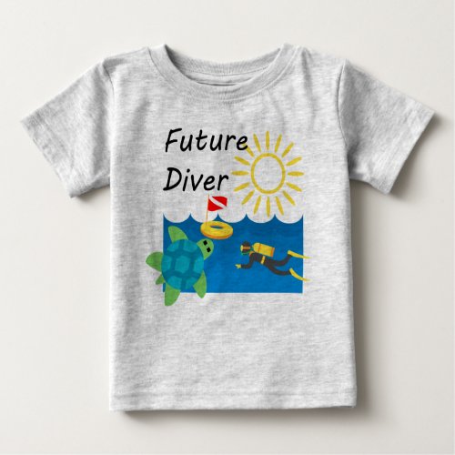 Future Diver Design _ Baby Fine Jersey T_Shirt