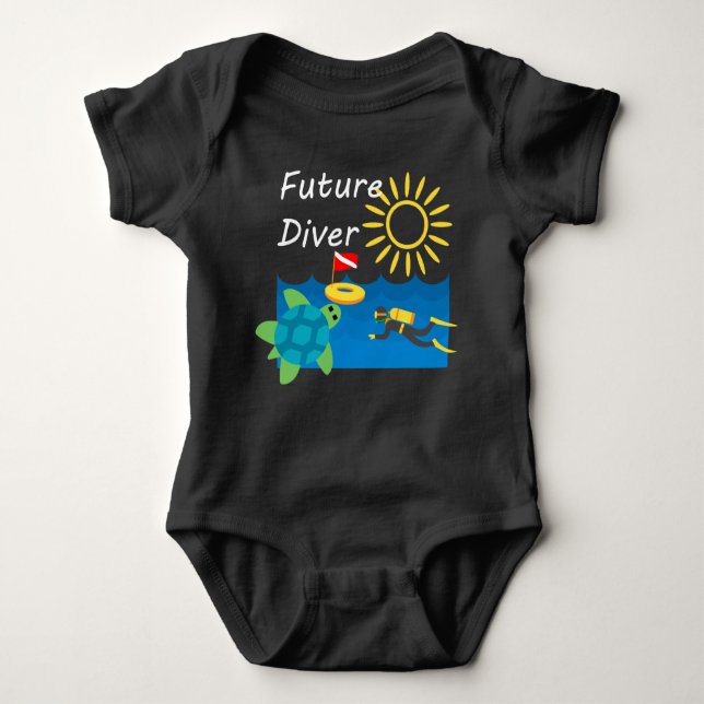 Future Diver Design - Baby Jersey Bodysuit (Front)