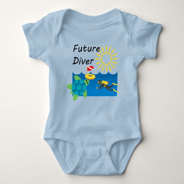 Future Diver Design - Baby Jersey Bodysuit (Front)