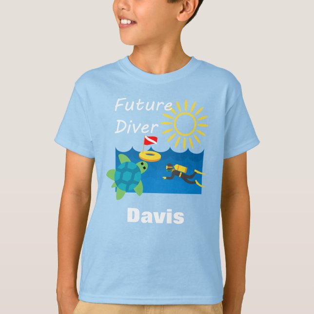 Future Diver Design - Kids' Basic T-Shirt (Front)