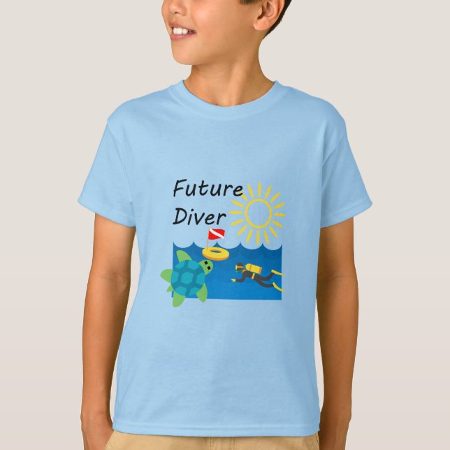 Future Diver Design - Night Light T-Shirt (Front)