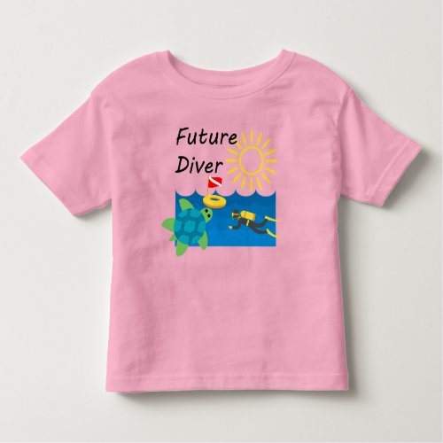 Future Diver Design _ Toddler Fine Jersey T_Shirt