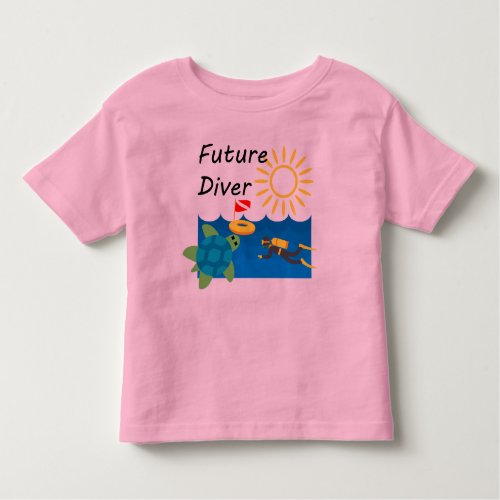 Future Diver Design _ Toddler Fine Jersey T_Shirt