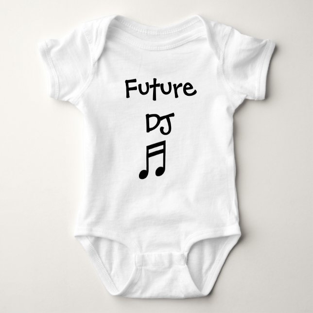Future DJ Baby Bodysuit (Front)