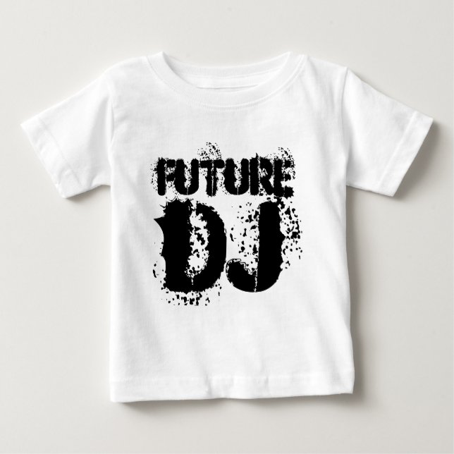 future dj baby , kids toddler t-shirt vest romper (Front)