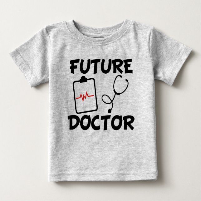 Future Doctor cute baby shirt funny (Front)