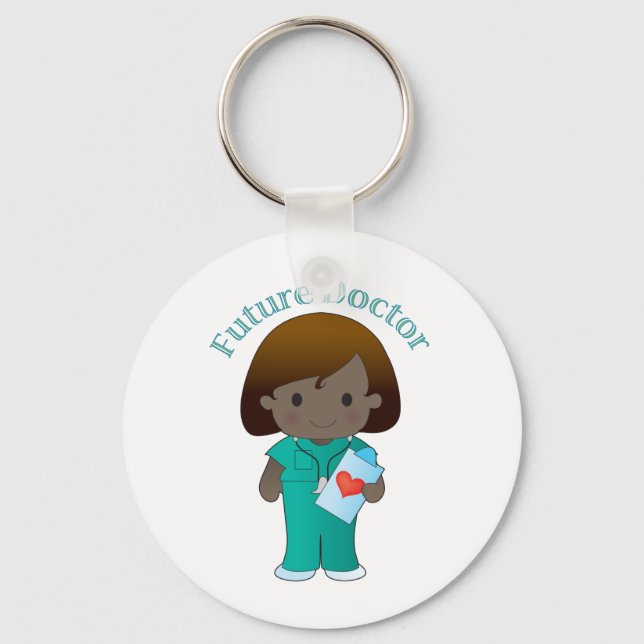 Future Doctor  Girl Keychain (Front)