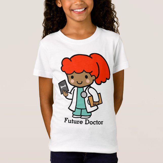 Future Doctor Girl with Xray T-Shirt (Front)