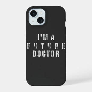 Future Doctor Grunge Typography Design iPhone 15 Case