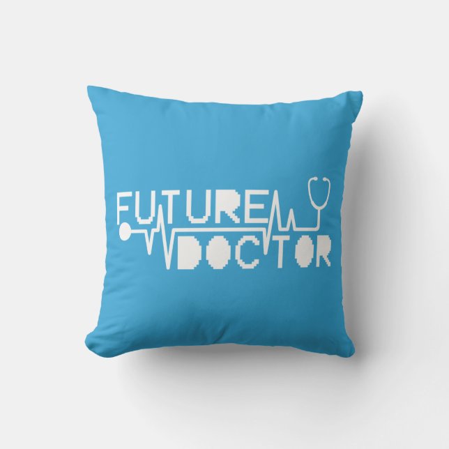 Future doctor medecine Stethoscope Throw Pillow (Front)