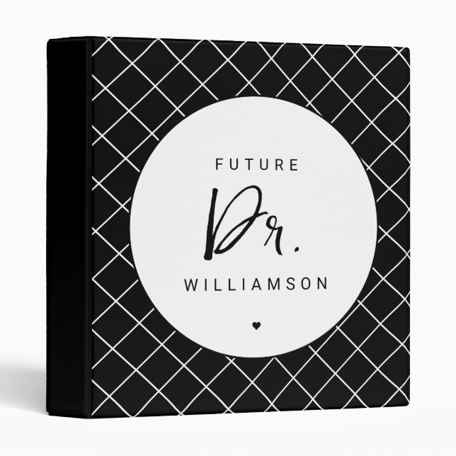 Future Doctor | Medical School Doctoral Student 3 Ring Binder (Front/Spine)