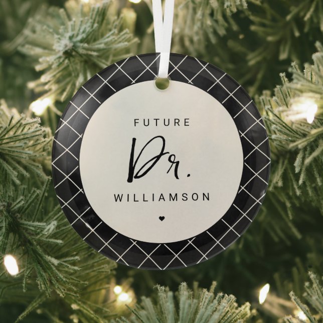Future Doctor | Medical School Doctoral Student Glass Ornament (Insitu)