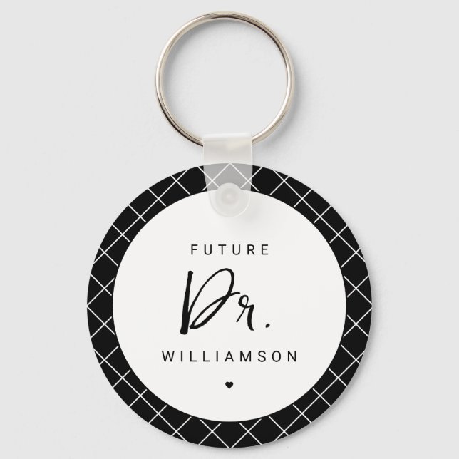 Future Doctor | Medical School Doctoral Student Keychain (Front)