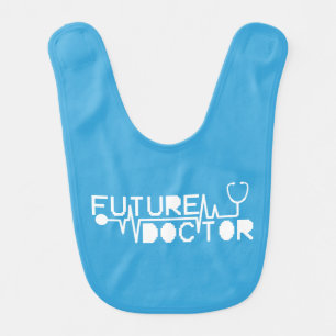 Future doctor medicine Stethoscope Baby Bib