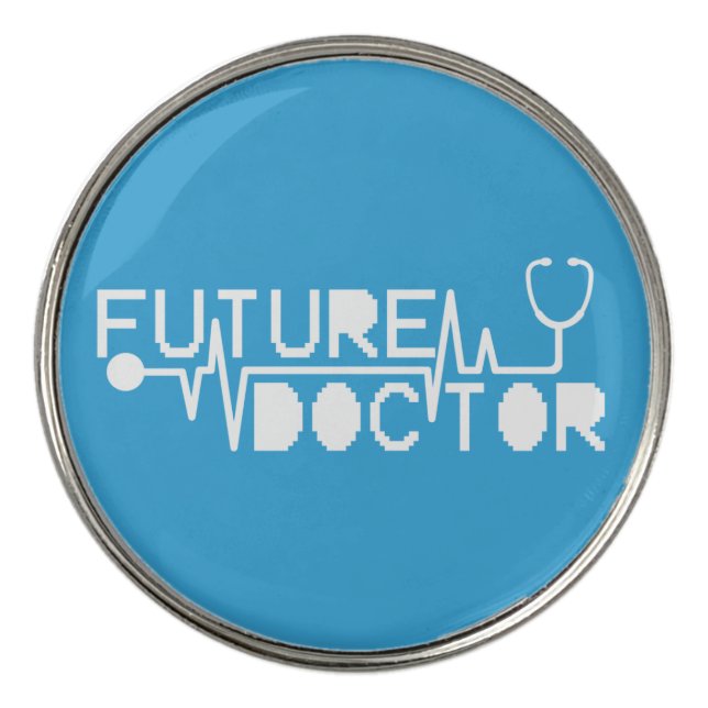 Future doctor medicine Stethoscope Mug Golf Ball Marker (Front)