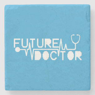 Future doctor medicine Stethoscope Stone Coaster