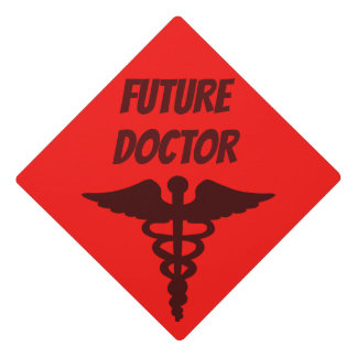 Future Doctor Mortar Board Cover Graduation Cap Topper