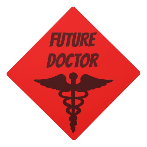 Future Doctor Mortar Board Cover Graduation Cap Topper