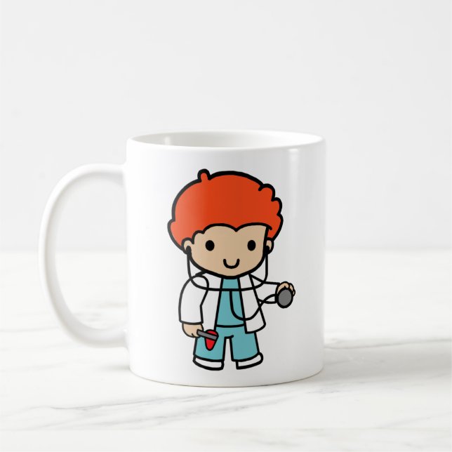Future Doctor, orange hair Coffee Mug (Left)