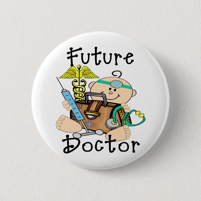 Future Doctor Pinback Button (Front)